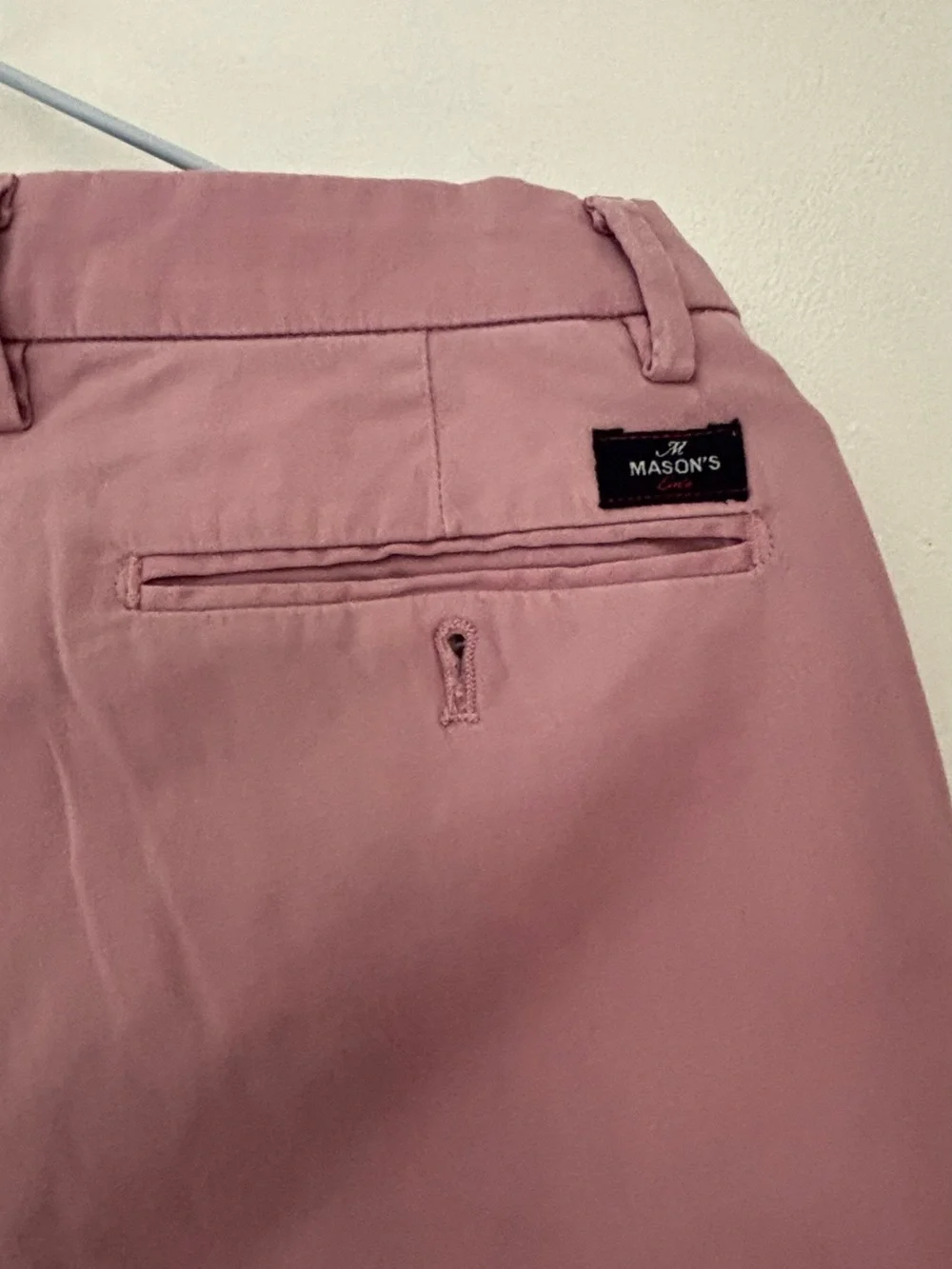 Mason's New York Men's Pink Cotton Chino Pants Made in Bulgaria- Size 46